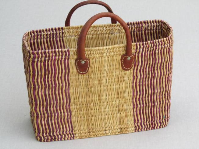 ARTE-PALMA Palm Leaf Baskets Leather Handcraft